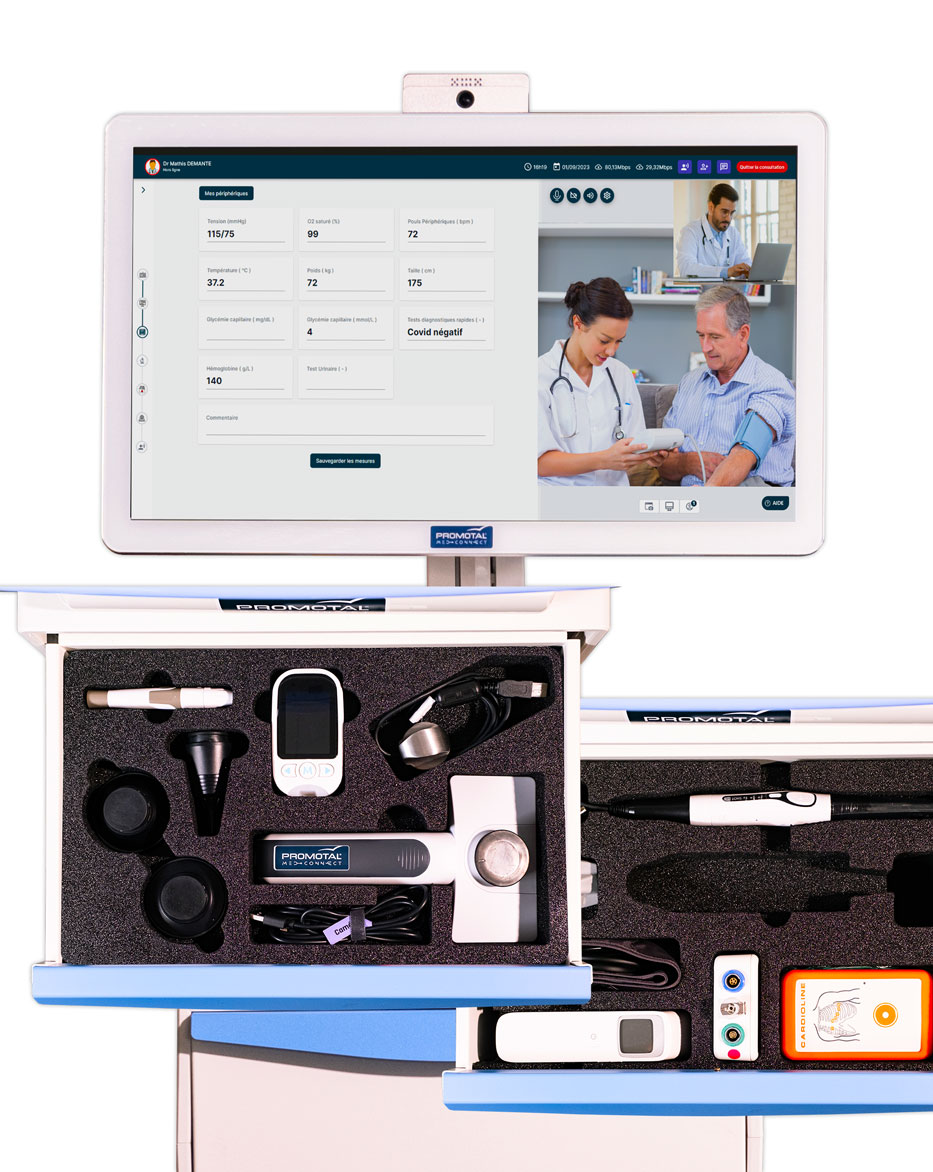 Chariot de télémédecine Promotal MedConnect