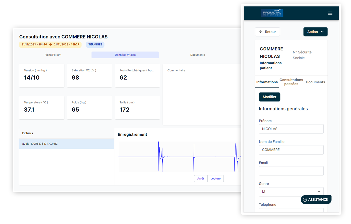 Promotal MedConnect platform capabilities