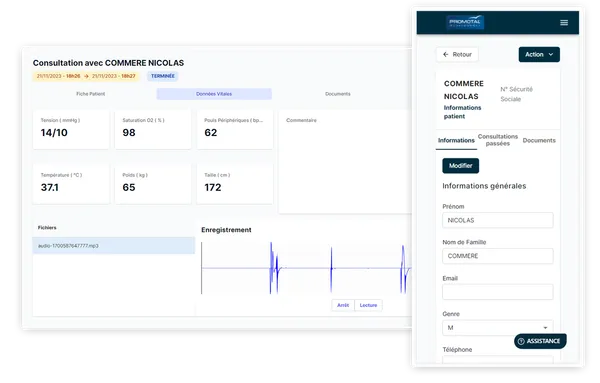 Intégration des dispositifs médicaux à une plateforme de télémédecine : HL7, FHIR, GDT et BLE